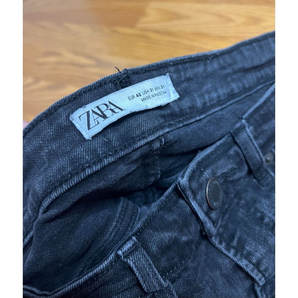 Zara Men's Skinny Jeans - Charcoal Black